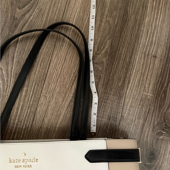 Kate Spade Cream and Black Structured Tote - Picture 16 of 16